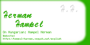 herman hampel business card